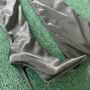 Thigh High Jeffrey Campbell black boots